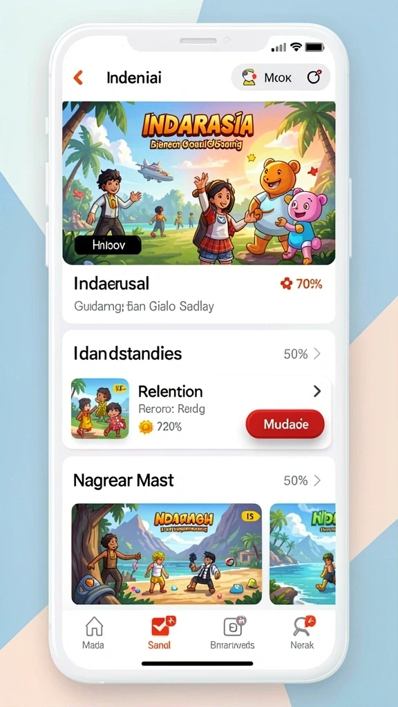 api5000 - Tampilan level awal yang menarik dan mudah dipahami.