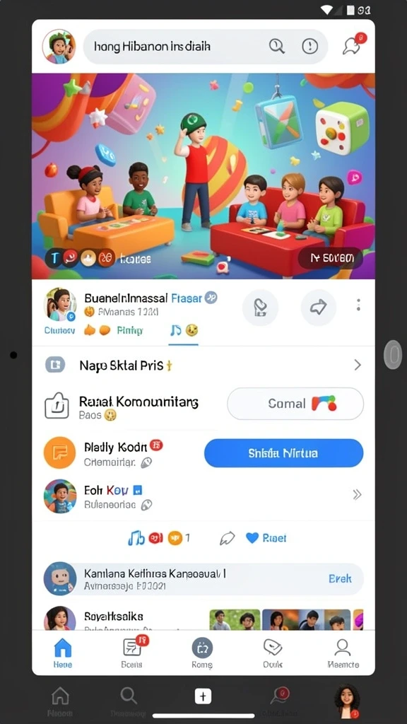 wak89 - Screenshot menunjukkan pertempuran melawan monster besar.